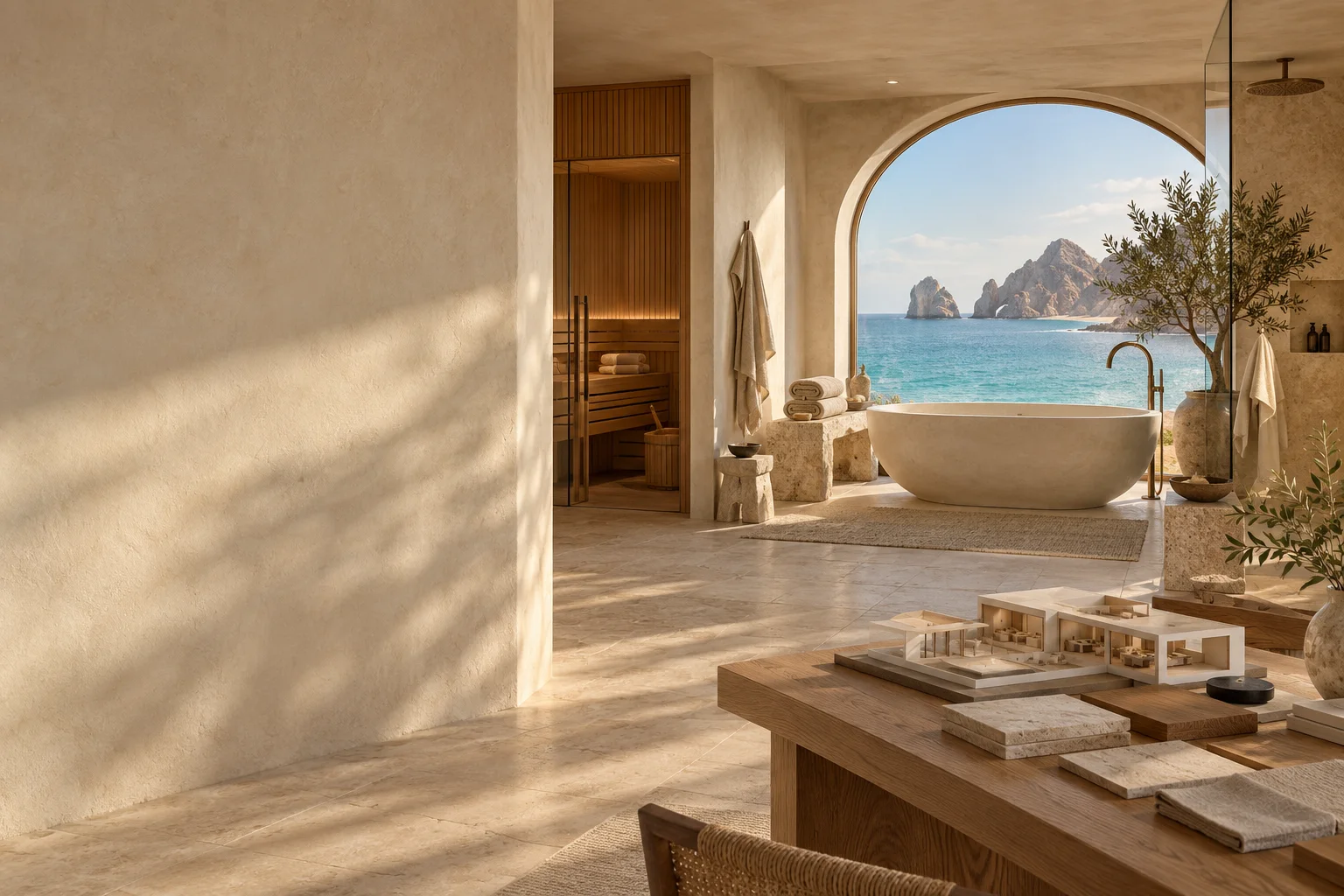 Un atelier côtier imaginé pour les rénovations et les spas