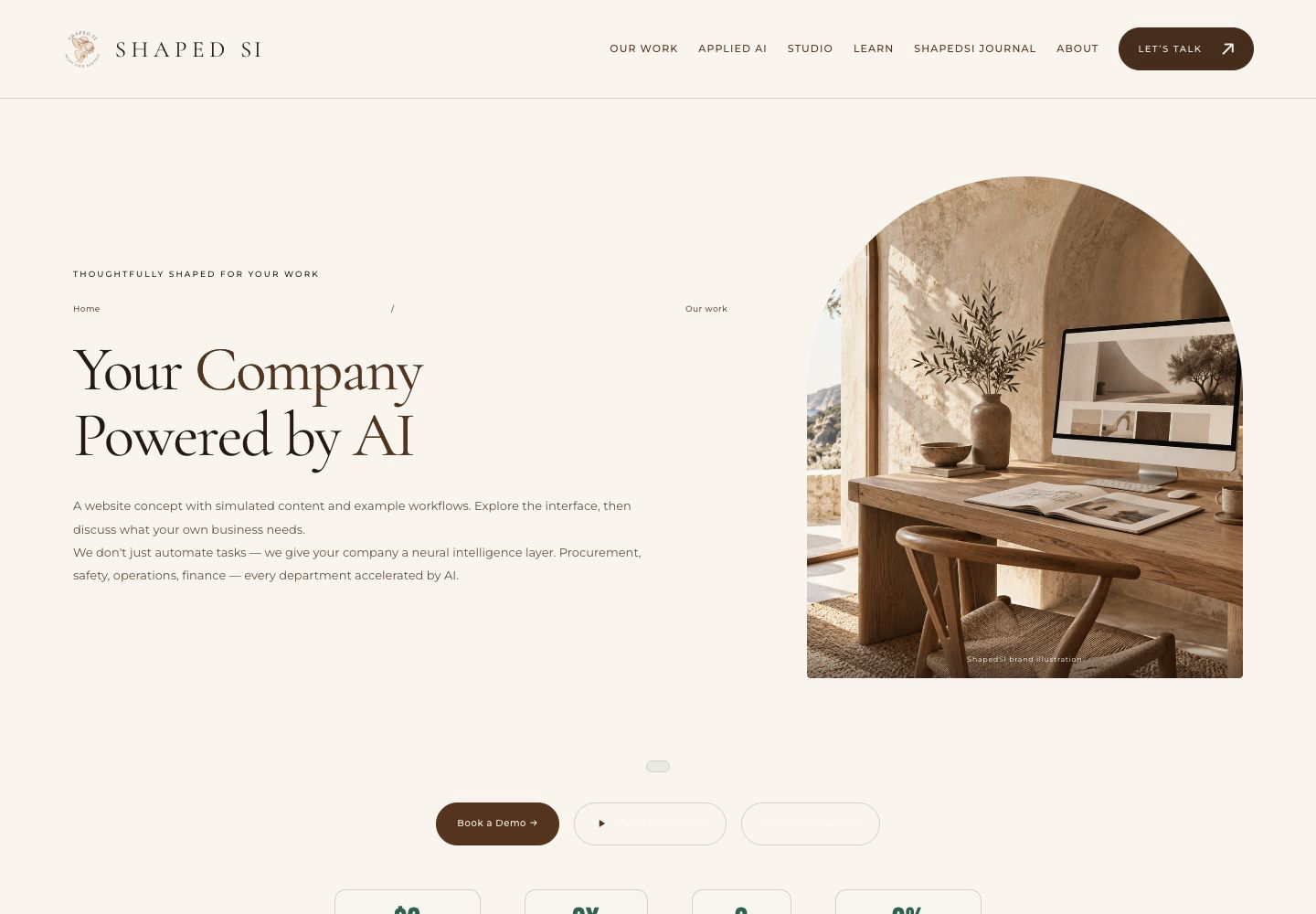 AI-Powered Client Website